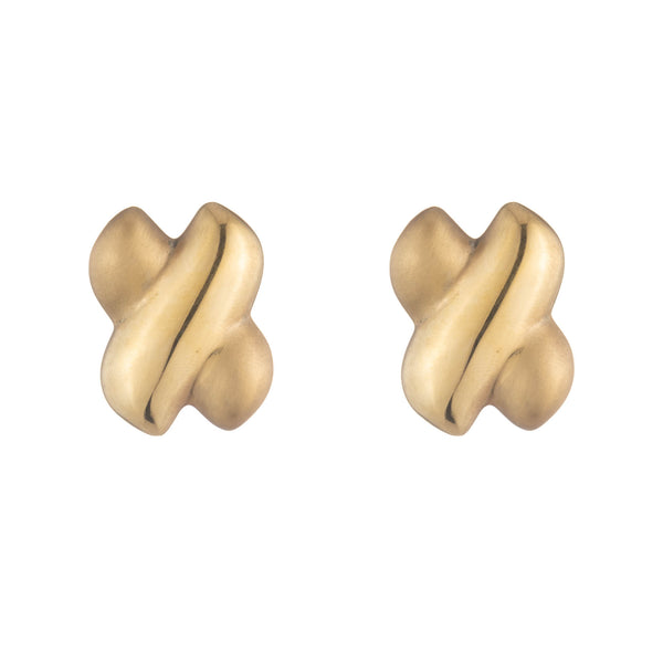 Bubble X Earrings | Gold