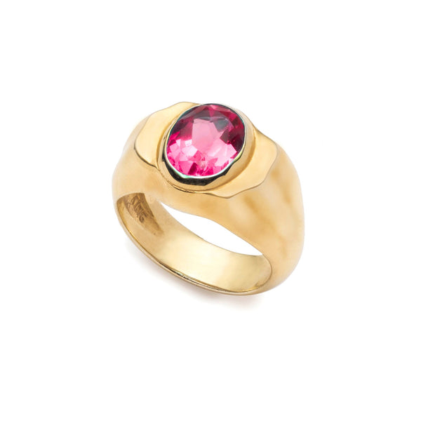 ＊925 大粒ルビー&シードパールリング gold ruby ring ミャンマー産(ビルマ産)ルビー 2.6ct ダイヤモンド 約1ct イエロー