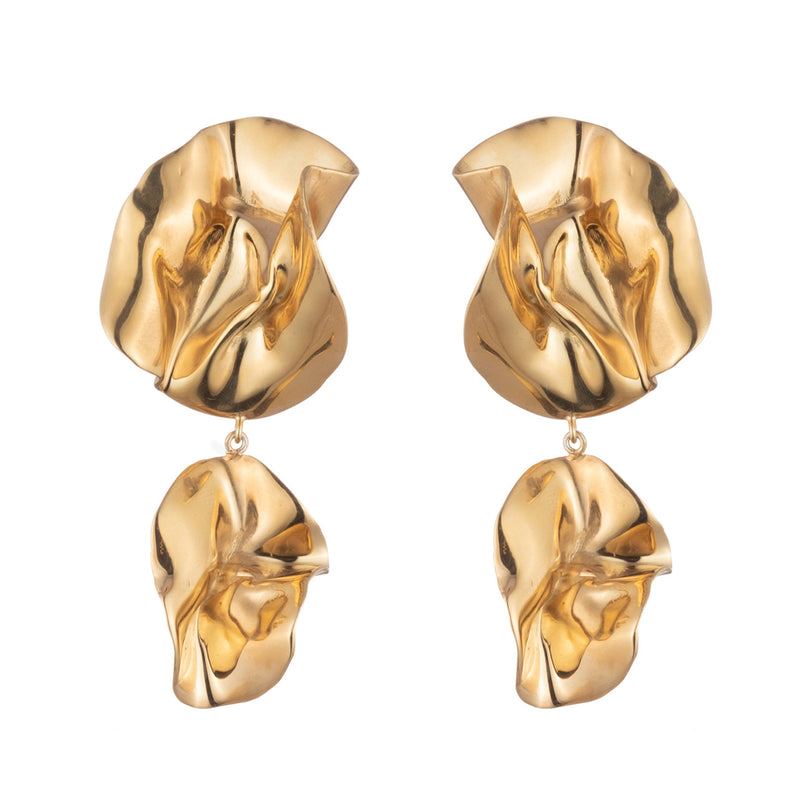 The Fold Earrings | Sterling Silver