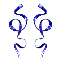 Allegro Ribbon Earrings | Electric Blue