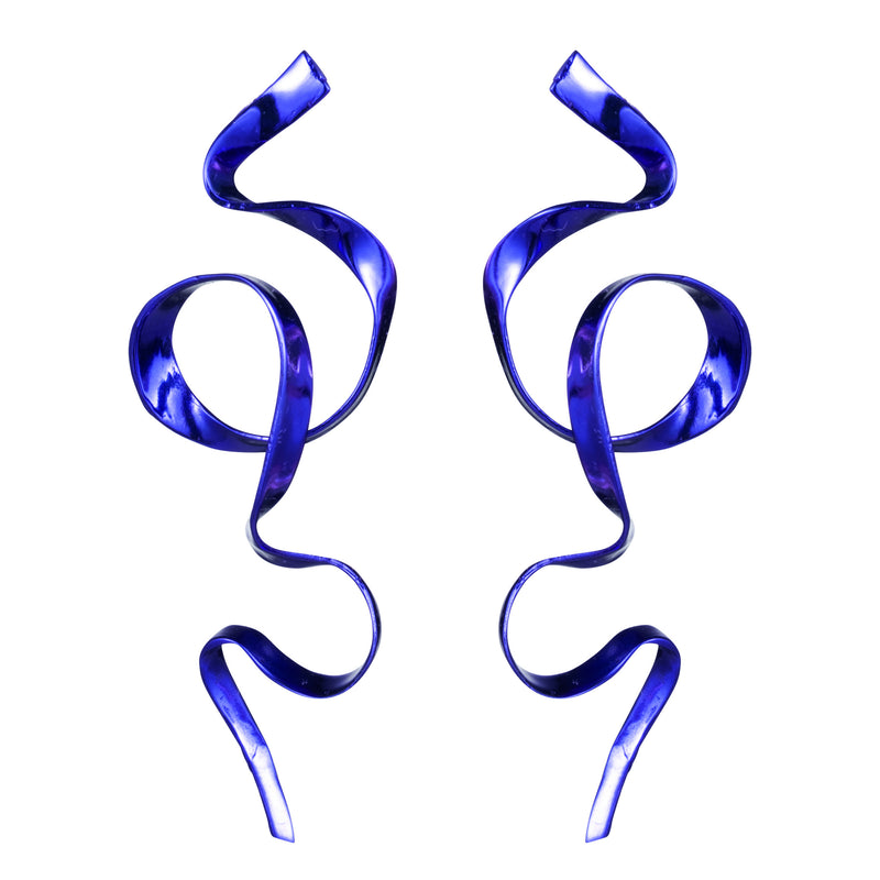Allegro Ribbon Earrings | Electric Blue