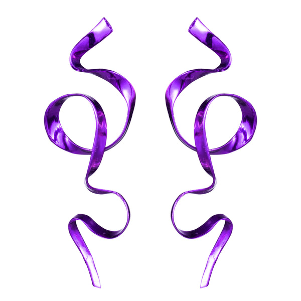 Allegro Ribbon Earrings | Violet