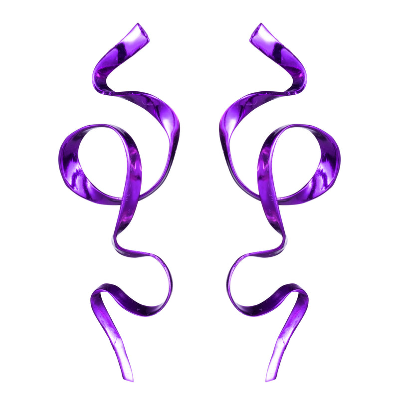 Allegro Ribbon Earrings | Violet