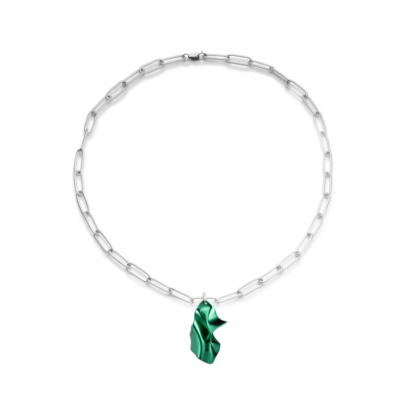 Gelsey Pendant Chain Necklace | Emerald