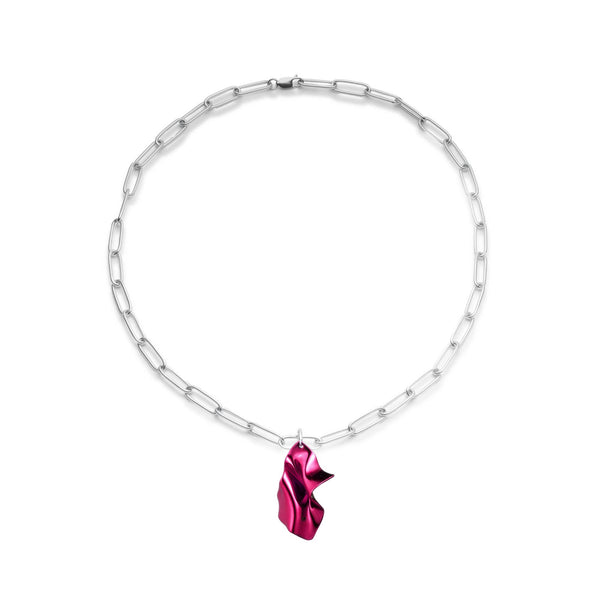 Gelsey Pendant Chain Necklace | Fuchsia