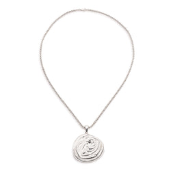 Rosette Chain Necklace | Silver