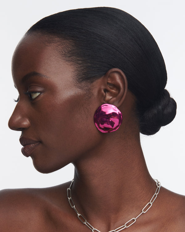Orbit Stud Earrings | Fuchsia