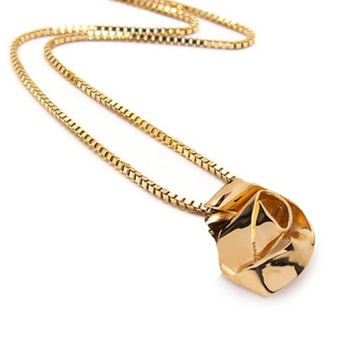 Gold Trinity Knot Necklace & Earring Set - CladdaghRings.com