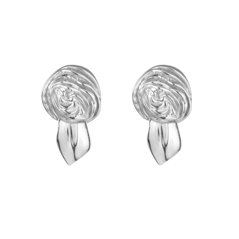 Rosette Mini Earrings | Sterling Silver