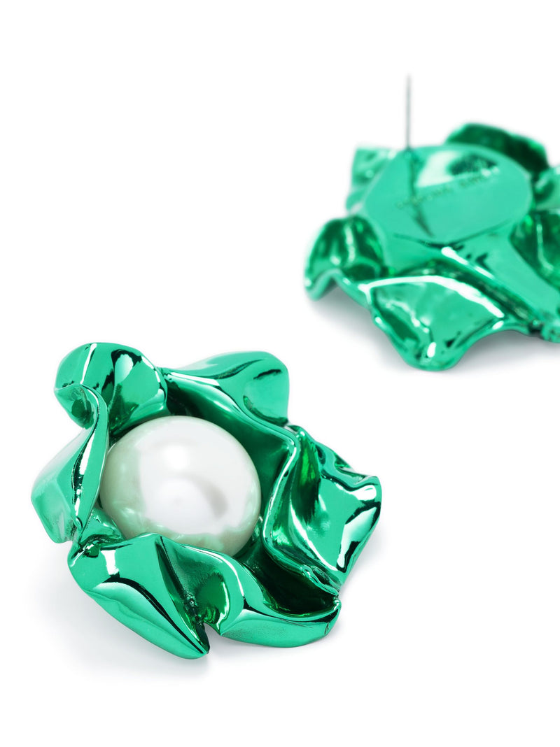 Titania Pearl Earrings | Emerald