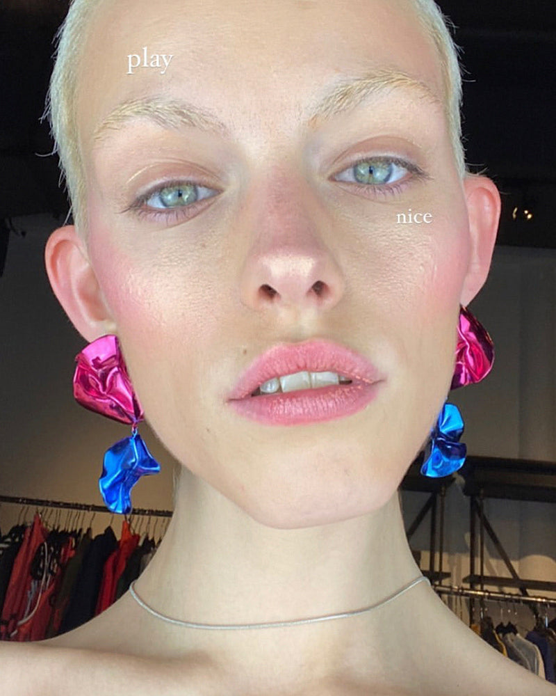 Flashback Fold Earrings | Violet and Emerald