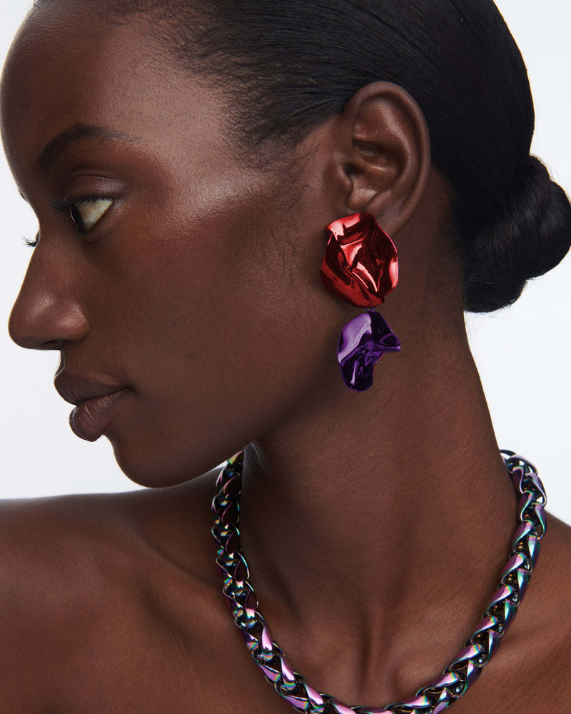 Flashback Fold Earrings | Ruby and Violet