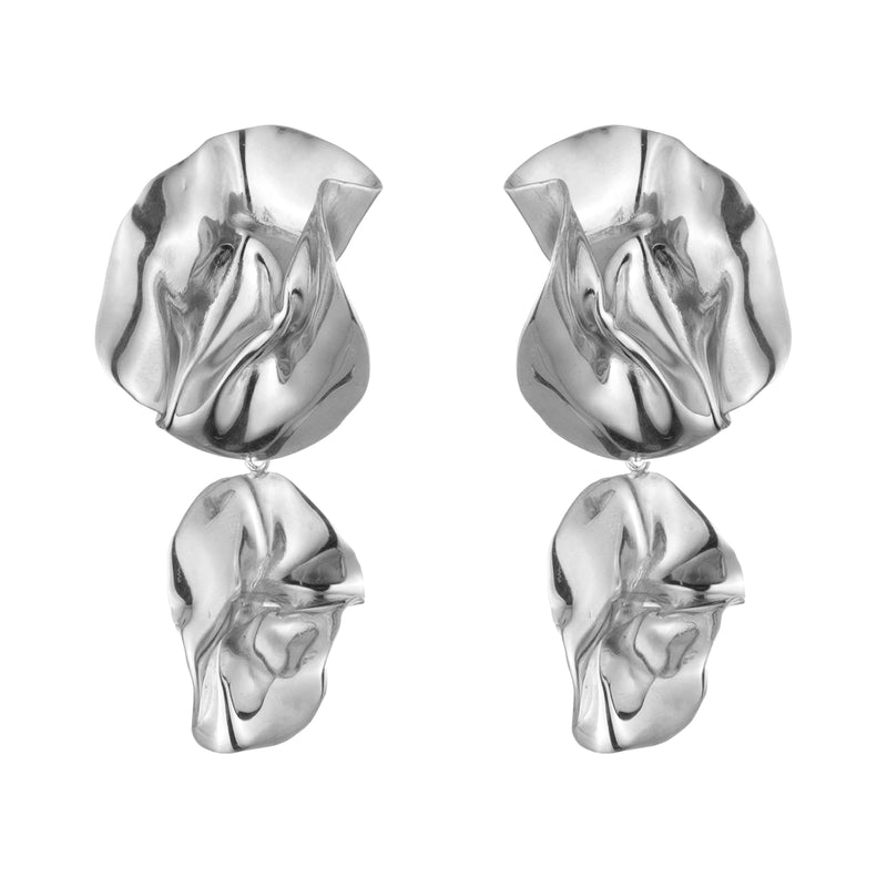 The Fold Earrings | Sterling Silver