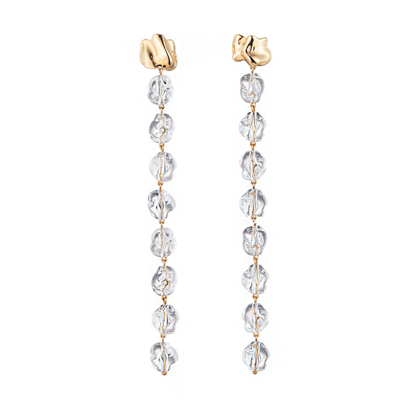 American Diamond Long Jhumka Earrings Jewelry – sagunittujewel