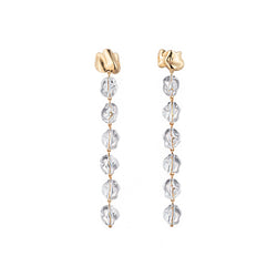Sterling King Midi Lucite Drip Earrings in Gold product shot