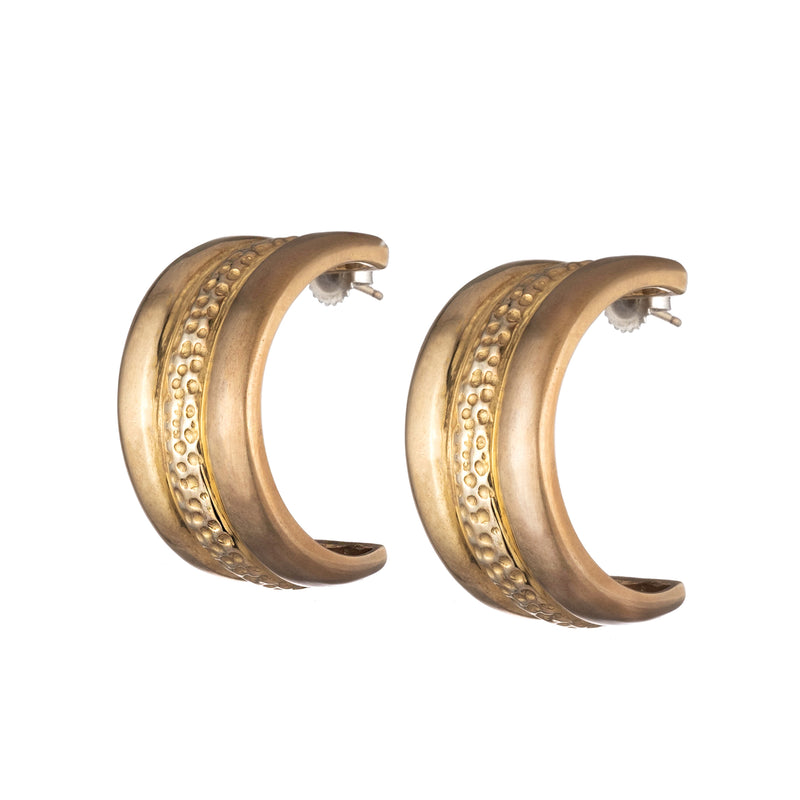 Trinity Hoop Earrings | Gold