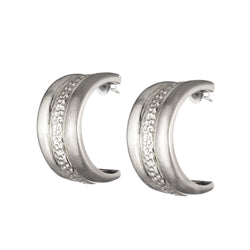 Trinity Hoop Earrings | Sterling Silver