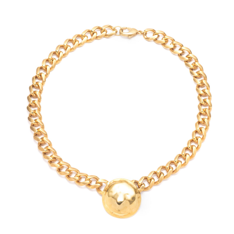 Orbit Chain Necklace | Gold