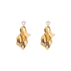 Gelsey Fold Earrings | Gold