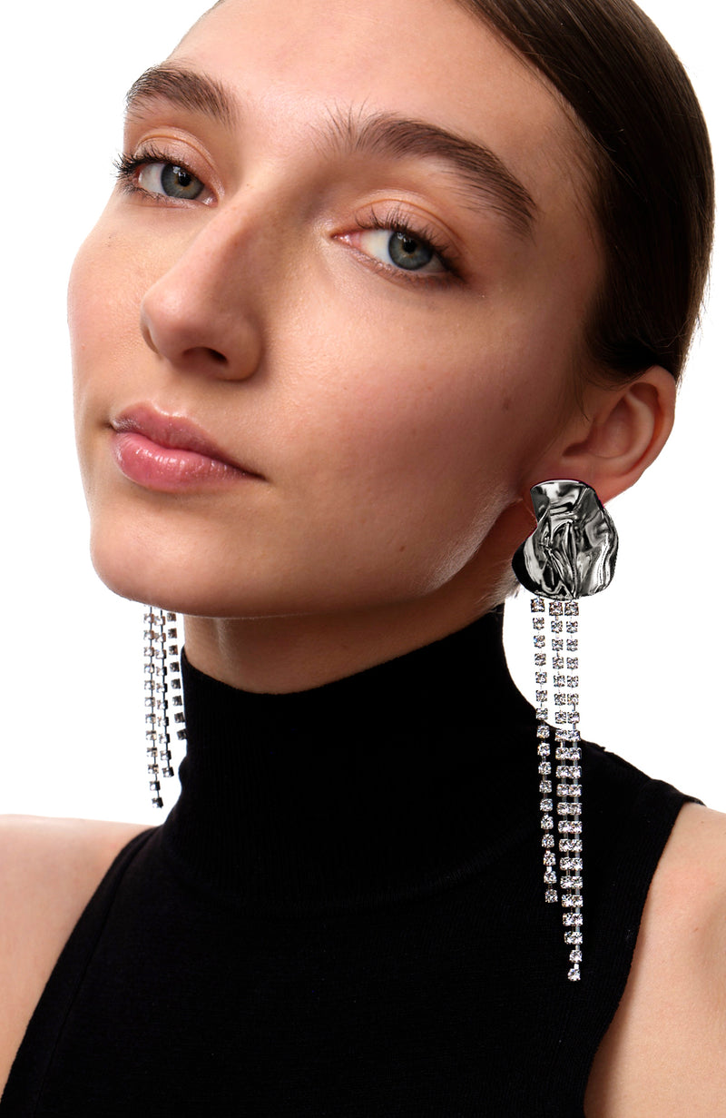 Georgia Crystal Earrings | Sterling Silver