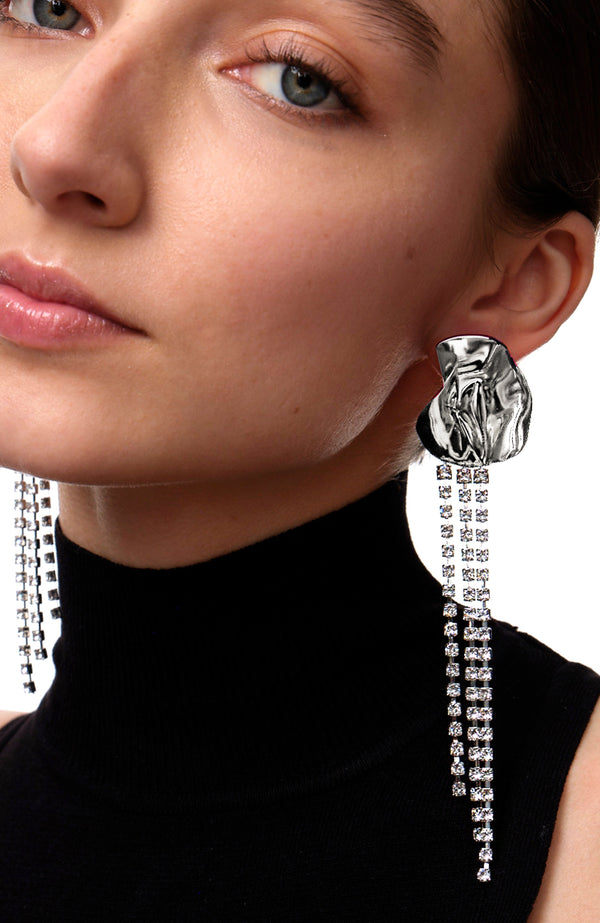 Georgia Crystal Earrings | Sterling Silver