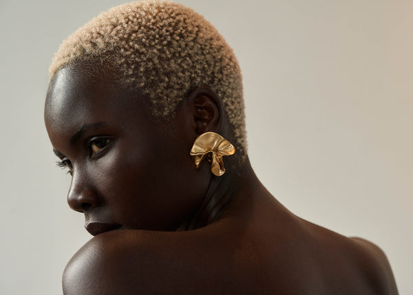 Delphinium Earrings | Gold