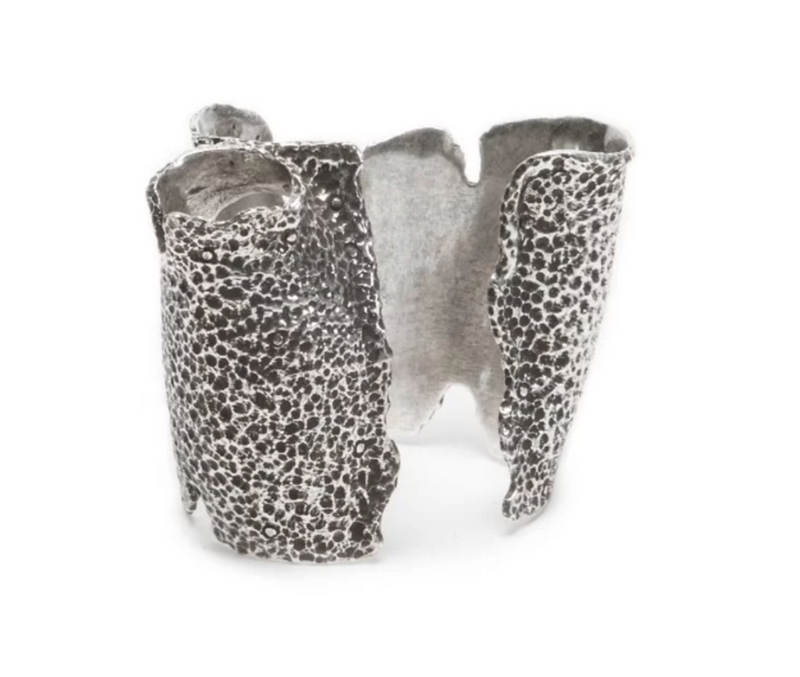 Sterling King Lithop Hand Cuff in Oxidized Silver product shot