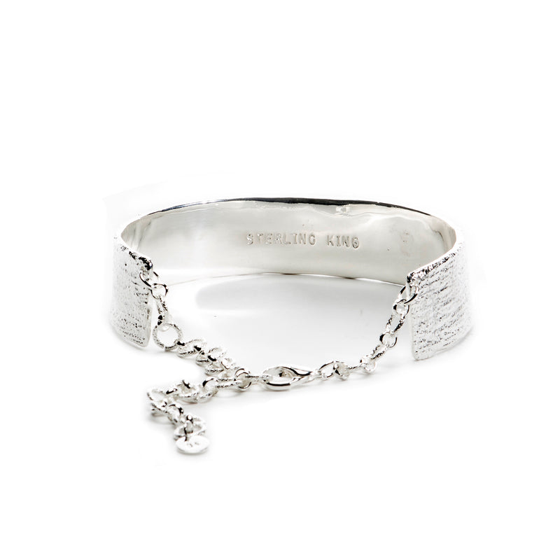 Sterling King Striae Choker Necklace in Silver product shot