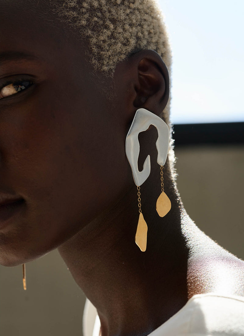 Leopard Spot Earrings | Gold and Silver