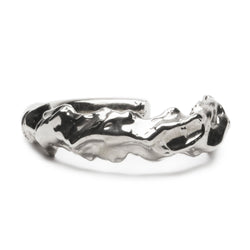 Sterling King Molten Cuff in Mirror Silver product shot