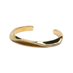 Pavé Diamond Ridge Cuff Bracelet in 14-Karat Yellow Gold product shot