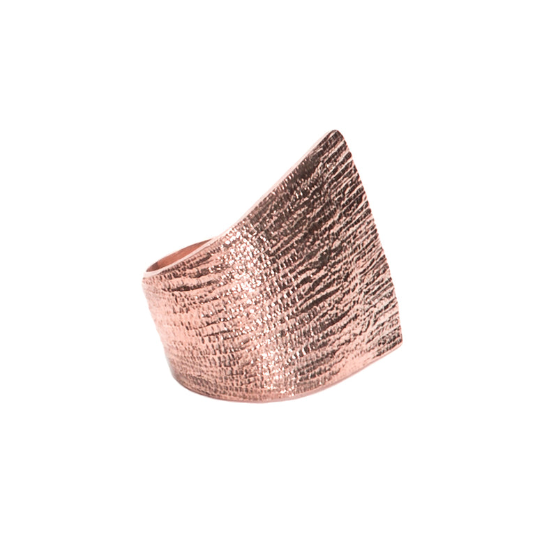 Sterling King Strata Overlap Ring in Rose Gold product shot