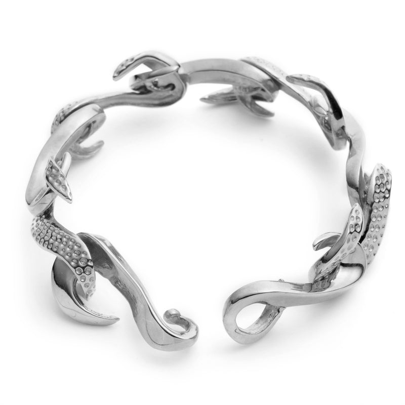 Serpentine Infinity Bracelet | Sterling Silver