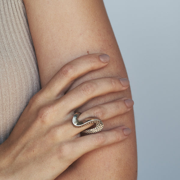 Sterling King Lithop Wave Ring in Gold product shot