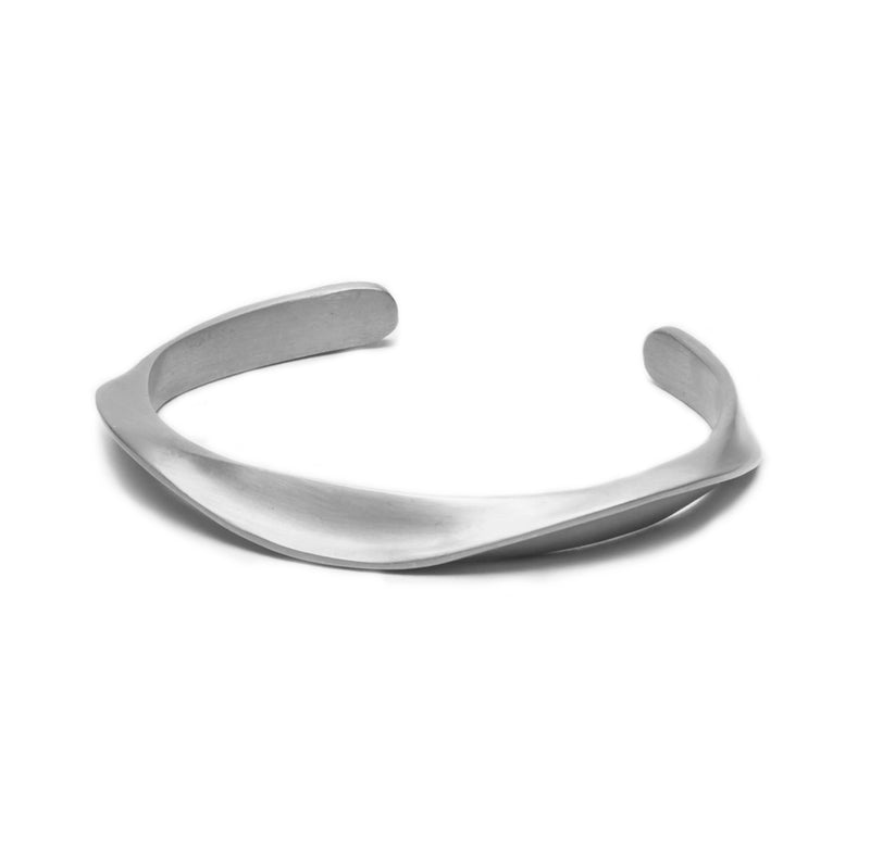 Sterling King Ridge Cuff in Satin Silver product shot