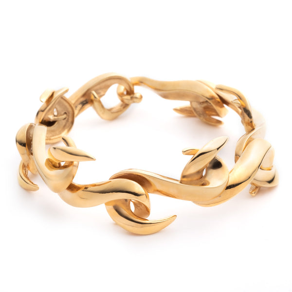 Serpentine Infinity Bracelet | Gold