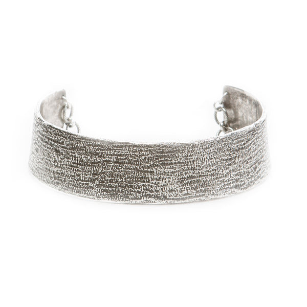 Striae Choker Necklace | Oxidized Silver