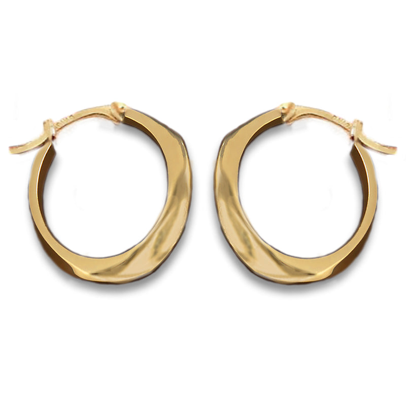 Sterling King Ridge Hoop Mini Earrings in Gold product shot